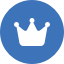 Symbol med kungakrona.