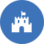 Symbol med slott.